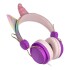 Auriculares Unicornio Cableado Gt Arcoiris Infantil Niños Color Variante Violeta