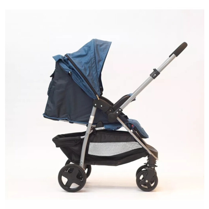 Cochecito de Paseo con Manillar Rebatible AERIS Azul