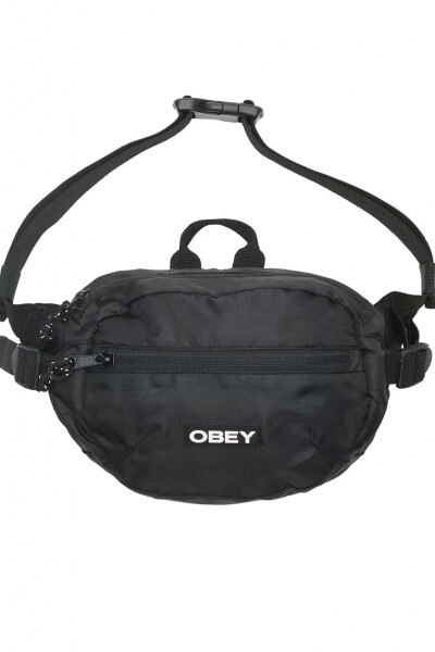 Obey Commuter Waist Bag Black Negro