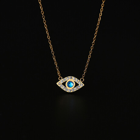 Collar OJITO TURCO en acero dorado Collar OJITO TURCO en acero dorado