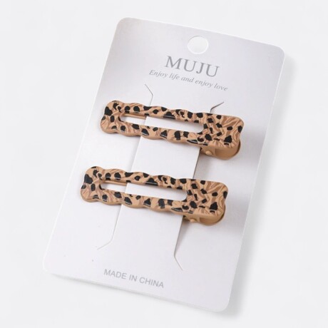 Set De Broches x2 Para Cabello Animal Print Set De Broches x2 Para Cabello Animal Print