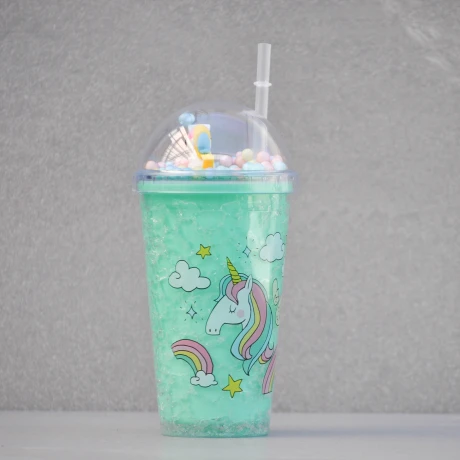 Vaso Infantil Plástico Con Sorbito 400ML Vaso Infantil Plástico Con Sorbito 400ML