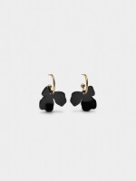 Aros Con Flor negro