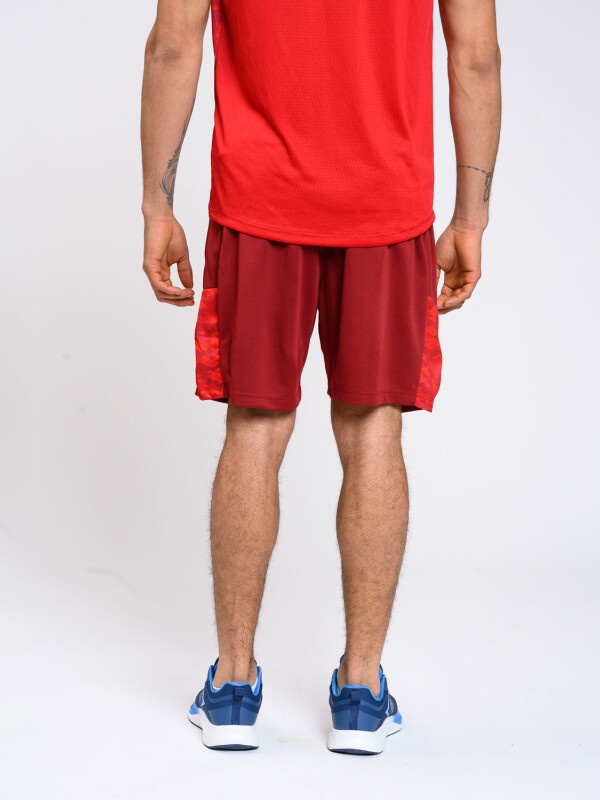 SHORT TRAINING CAMO Nacional Hombre Beige, ordeaux