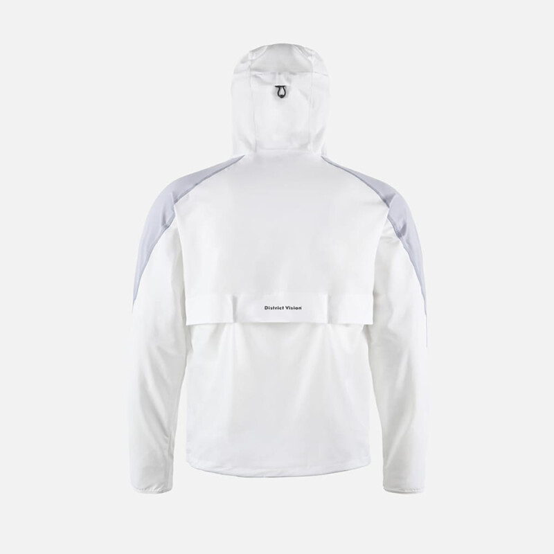 Asymmetrical Hooded Desert Anorak - Hombre White/carbon