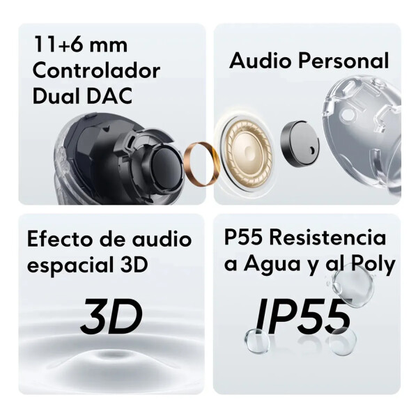 Auriculares Realme Buds Air 7 Pro Ip55 VERDE