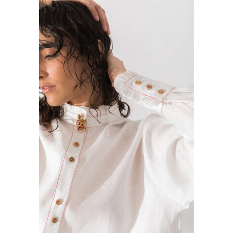 Camisa Ota Detail PRE VENTA Blanco