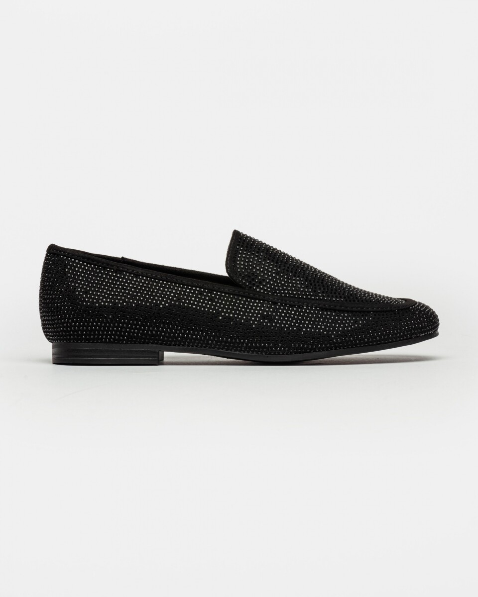 Mocasín Bright En Sintético - Negro 