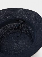 Sombrero Bucket De Punto azul-marino