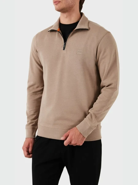 BOSS - Sudadera Pullover Sweatshirt Beige
