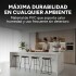 Placa PVC Símil Mármol 2,44 x 1,22 m Mármol Blanco Gris Claro 2