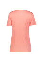 Remera Cava V-neck Salmon