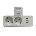ENCHUFE 2 TOMA SCHUKO + CARGADOR USB Y USBC - CON LUZ TACTIL ENCHUFE 2 TOMA SCHUKO + CARGADOR USB Y USBC - CON LUZ TACTIL