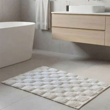Alfombra Bulky 40X60Cm Color Blanco Alfombra Bulky 40X60Cm Color Blanco