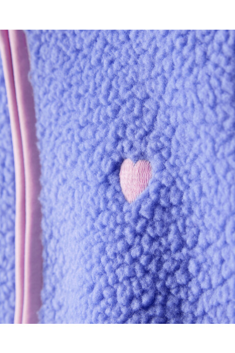 Campera de polar, azul Sin color