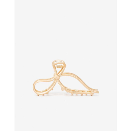 Broche Con Forma De Moño Dorado