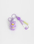 Llavero Lúdico Llavero Y Charm De Osito Con Tag - Violeta Lila