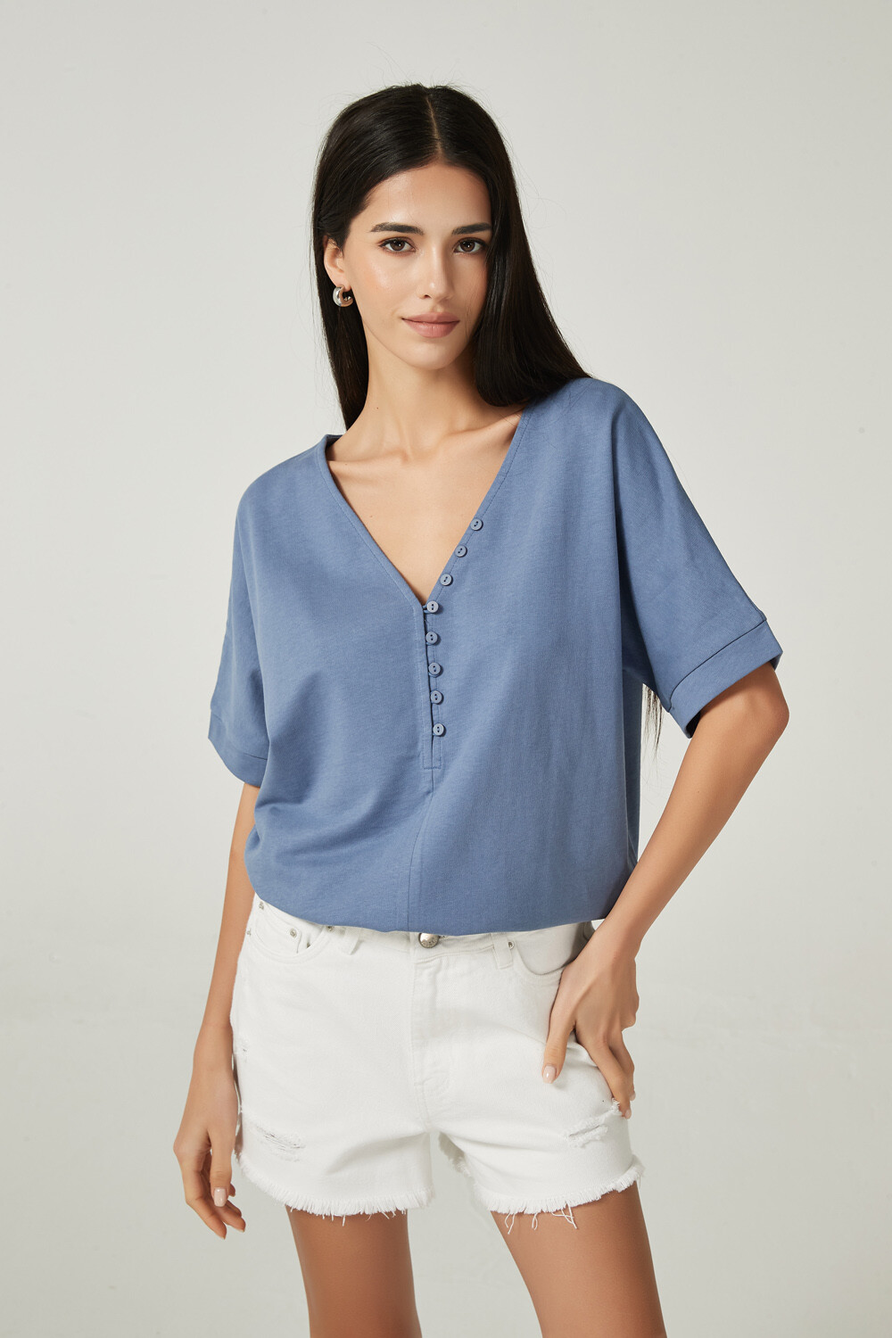 Remera Tazu Azul Piedra