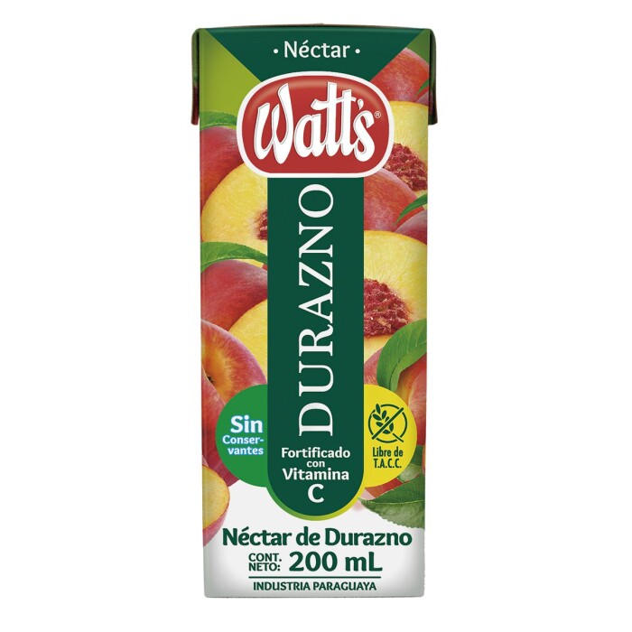 WATTS NECTAR DURAZNO FR. X 200 ML. única