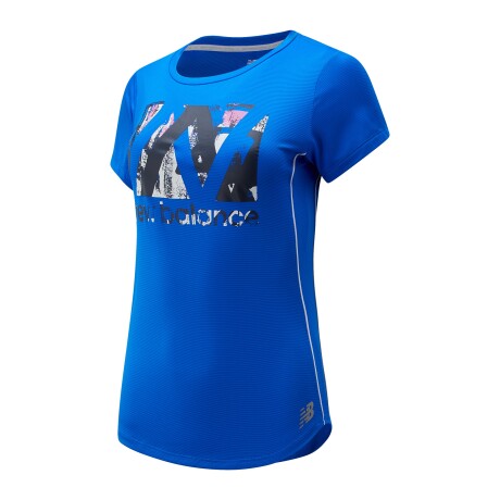 Remera New Balance de Dama - PRINTED ACCELERATE-WT03204CO COBALT