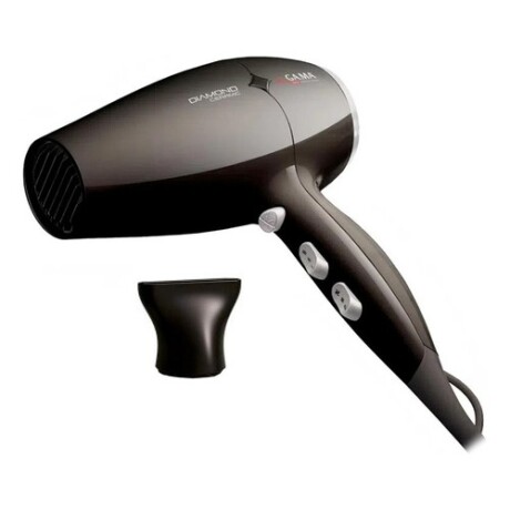 Secador de pelo GAMA Ceramic Diamond Black + Boquilla Negro