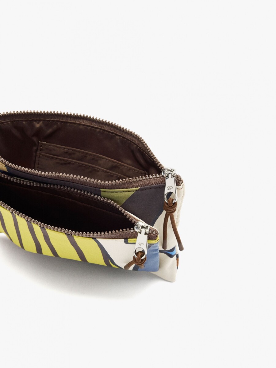 Bolsa Multiusos Estampada De Nylon multicolor