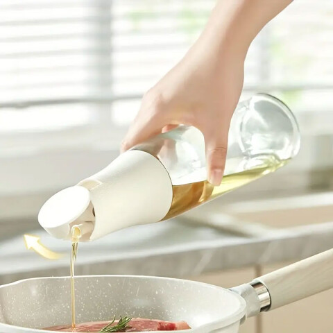 Dispensador de vidrio de aceite con apertura y cierre 500ml Dispensador De Vidrio De Aceite Con Apertura Y Cierre 500ml