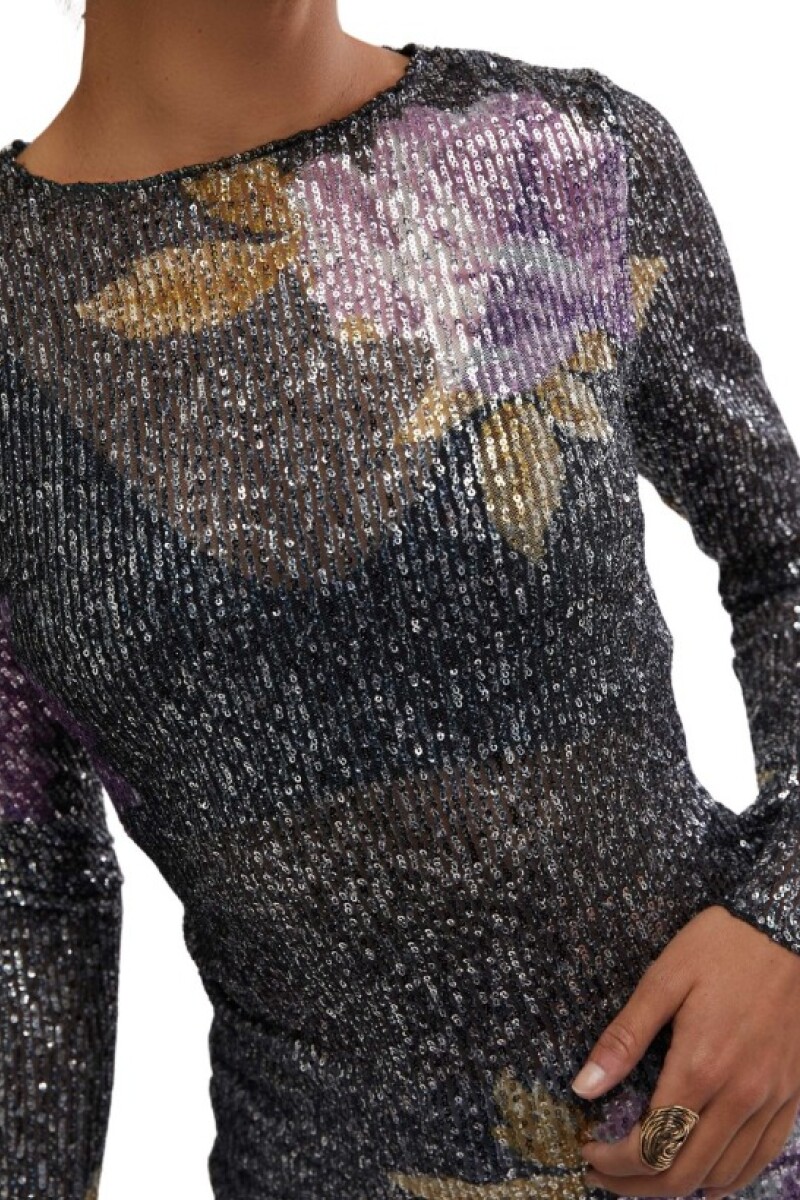 CAMISETA PRINTED GOLD RUSH Negro