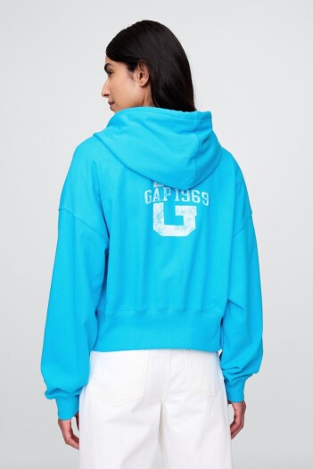 Canguro Con Cierre Sin Felpa Mujer Bright Blue