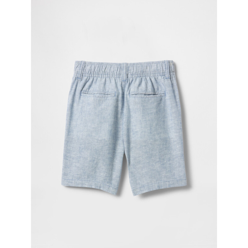 LINEN SHORT SP25 SOFT CORNFLOWER