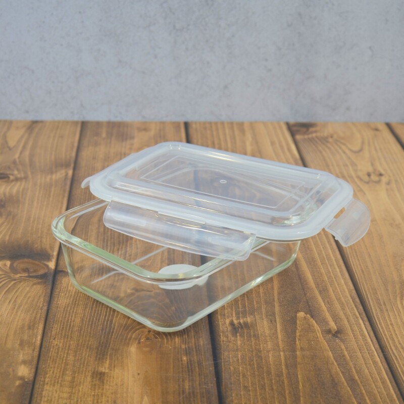 Pote hermético de vidrio 1040ml TRANSPARENTE