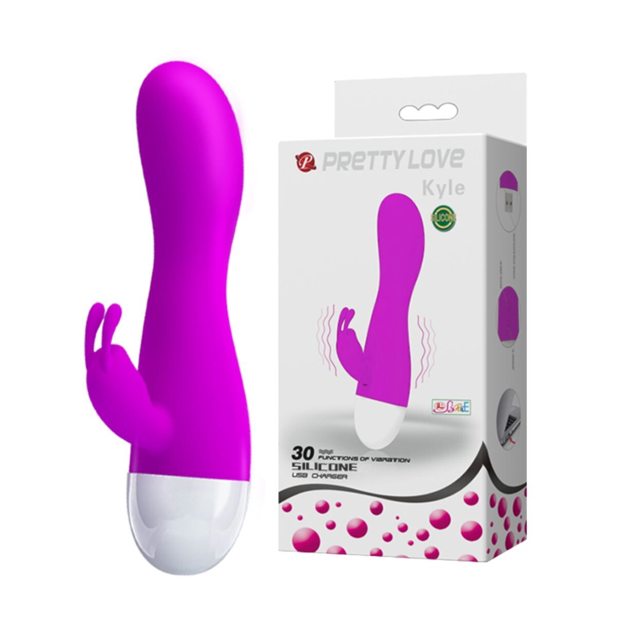 Vibrador Rabbit Doble Estimulo Pretty Love Kyle 