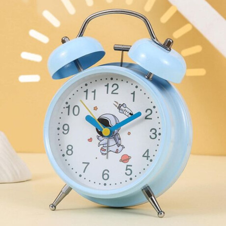 Reloj analógico de escritrio infantil Celeste