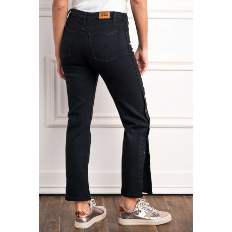 Jean Recto Botones Negro