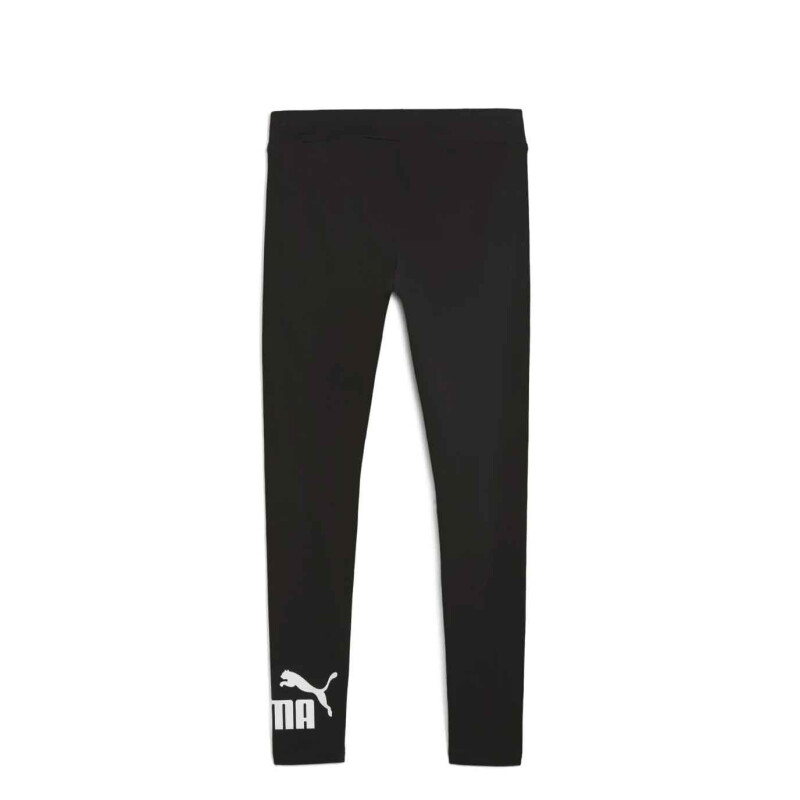 Calzas Puma Logo Leggings Femenino Negro - Blanco