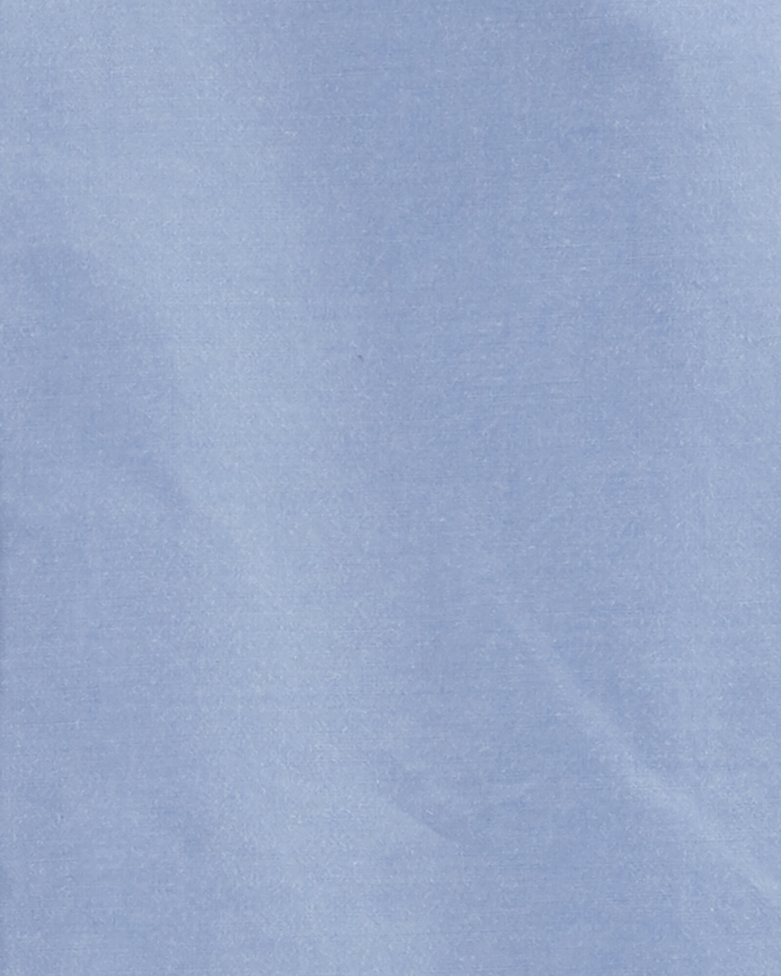 Camisa de algodón, manga larga, azul. Talles 6-14 Sin color