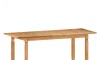Juego de comedor Extensible 6 Sillas - Madera maciza 160 a 200 cm Natural