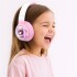 Auriculares Vincha Bluetooth Inalambricos Luces Microfono Variante Diseño Oso Rosa