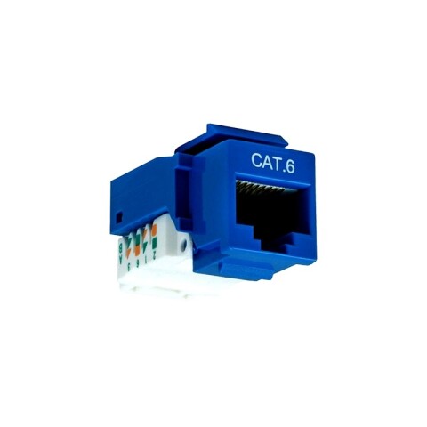 JACK RJ45 CAT 6 AZUL NUEVO JACK RJ45 CAT 6 AZUL NUEVO