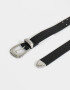 Cinturones y Fajas Boho Cinturón De Cuerina Western - Negro
