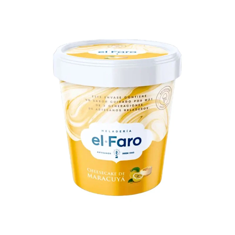 Helado El Faro Cheesecake Maracuyá - 200 ml Helado El Faro Cheesecake Maracuyá - 200 ml