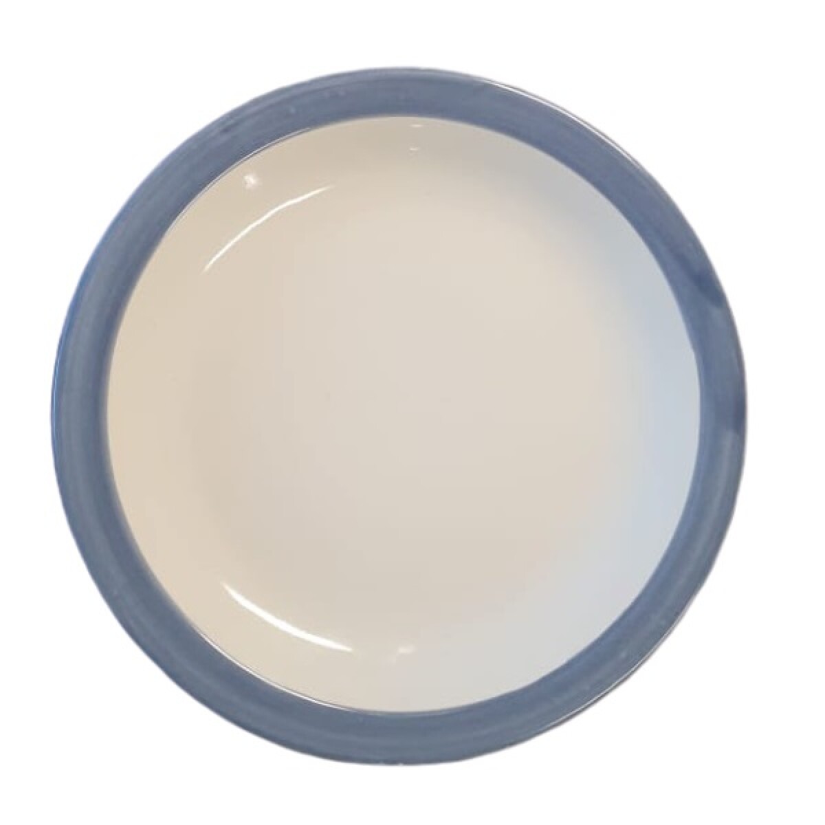 Plato con borde azul 19cm. 