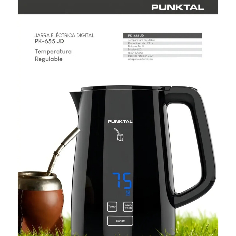 Jarra Eléctrica Punktal 1.7 litros Temperatura Regulable Jarra Eléctrica Punktal 1.7 litros Temperatura Regulable