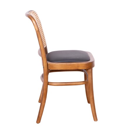 SILLA DE COMEDOR RATTAN-Y-MADERA MARRON TAMARA