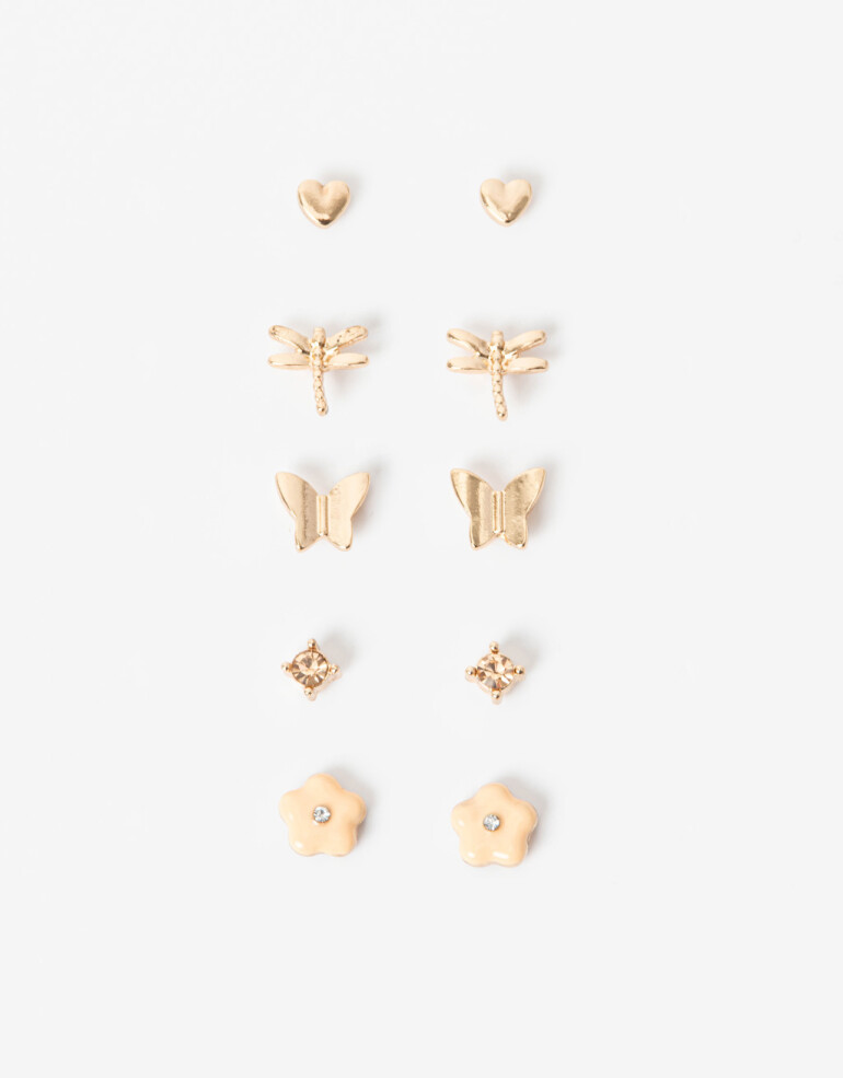 Aros Sets Metal Set De Aros - Dorado