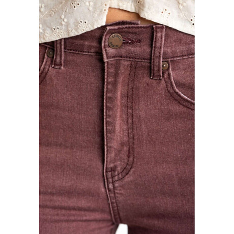 Flare Wide Leg Lavado Burdeos