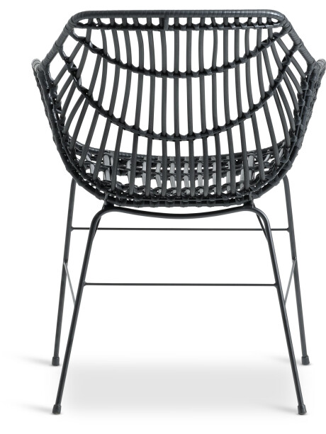 Silla de jardín ILDERHUSE negro Silla de jardín ILDERHUSE negro