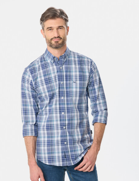 CAMISA CUADROS Azul