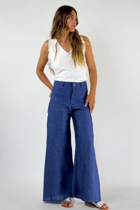 PANTALON JACINTO NEW LINO Azul