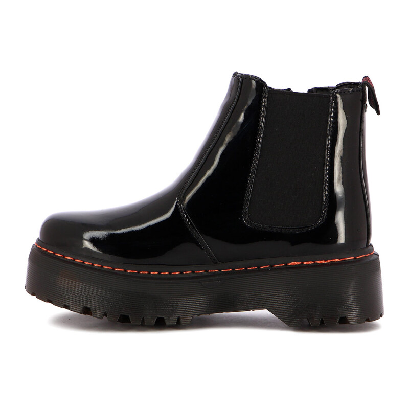 Botas Mujer Darkness Con Cierre Negro